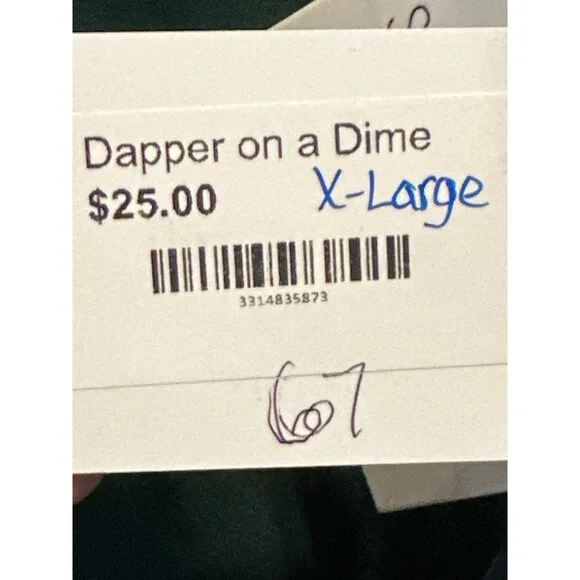 Emerald Satin-Like Wrap Top By Spring + Mercer XL - Picture 4 of 4